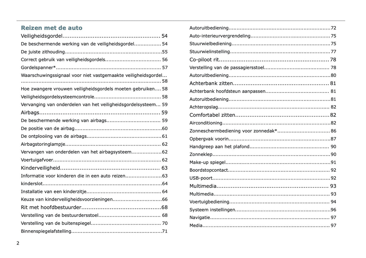 2025 Leapmotor T03 Owner's Manual | Dutch