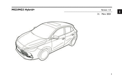 2025 MG MG3 Bedienungsanleitung | Deutsch