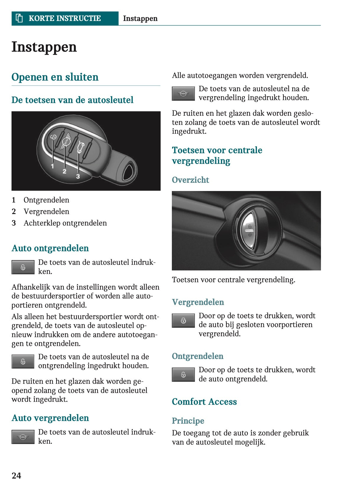 2023 Mini Cooper SE Owner's Manual | Dutch