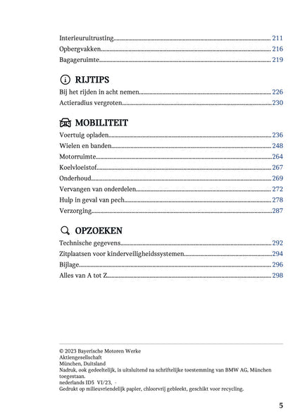 2023 Mini Cooper SE Owner's Manual | Dutch