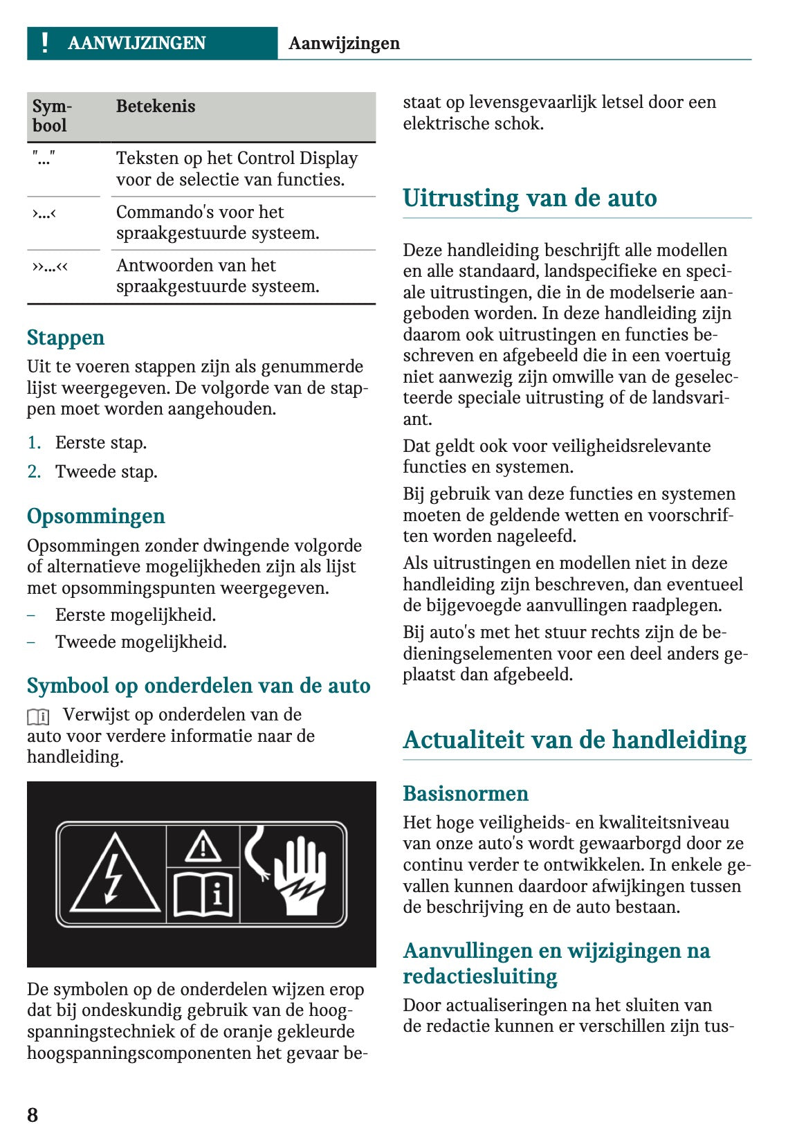 2023 Mini Cooper SE Owner's Manual | Dutch
