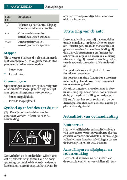 2023 Mini Cooper SE Owner's Manual | Dutch