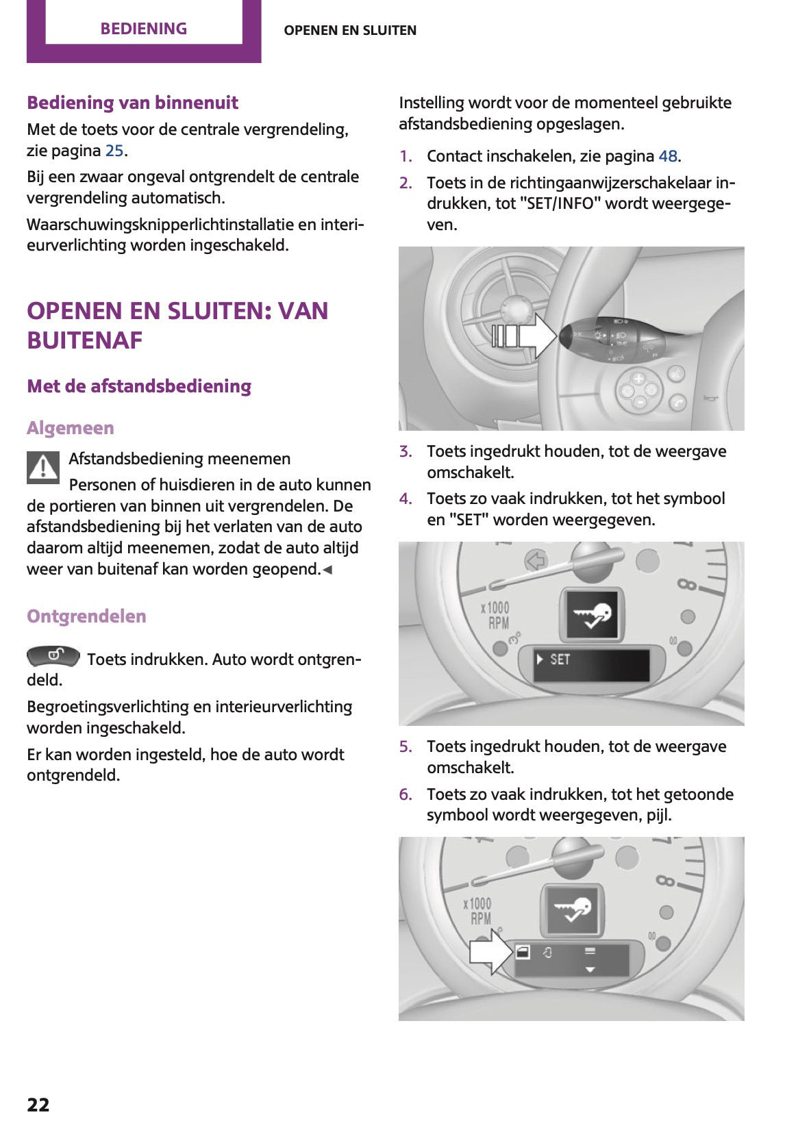 2013 Mini Countryman/Paceman Owner's Manual | Dutch