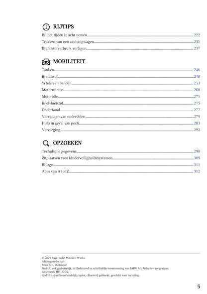 2022 Mini Countryman Owner's Manual | Dutch