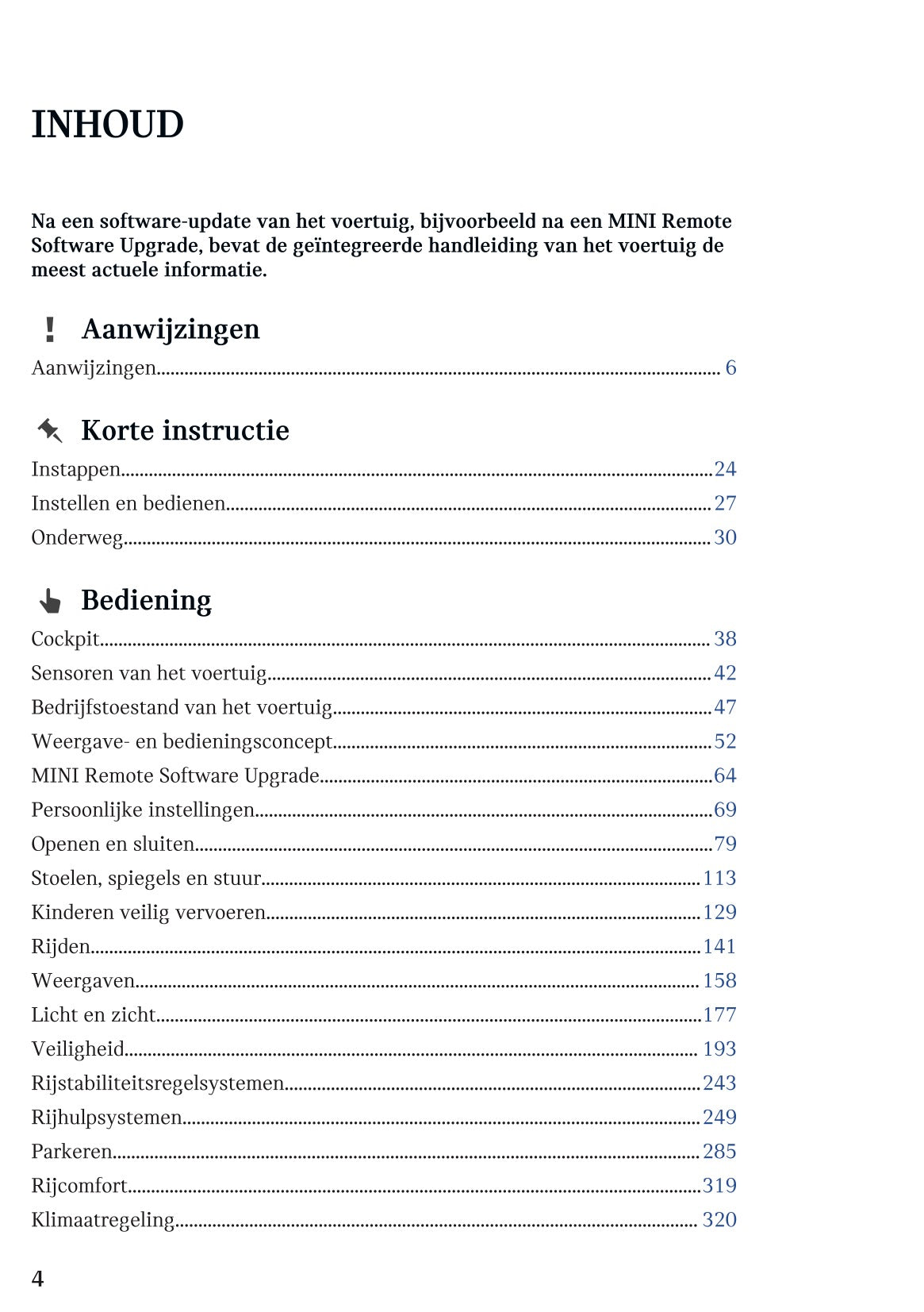 2025-2026 Mini Countryman Owner's Manual | Dutch