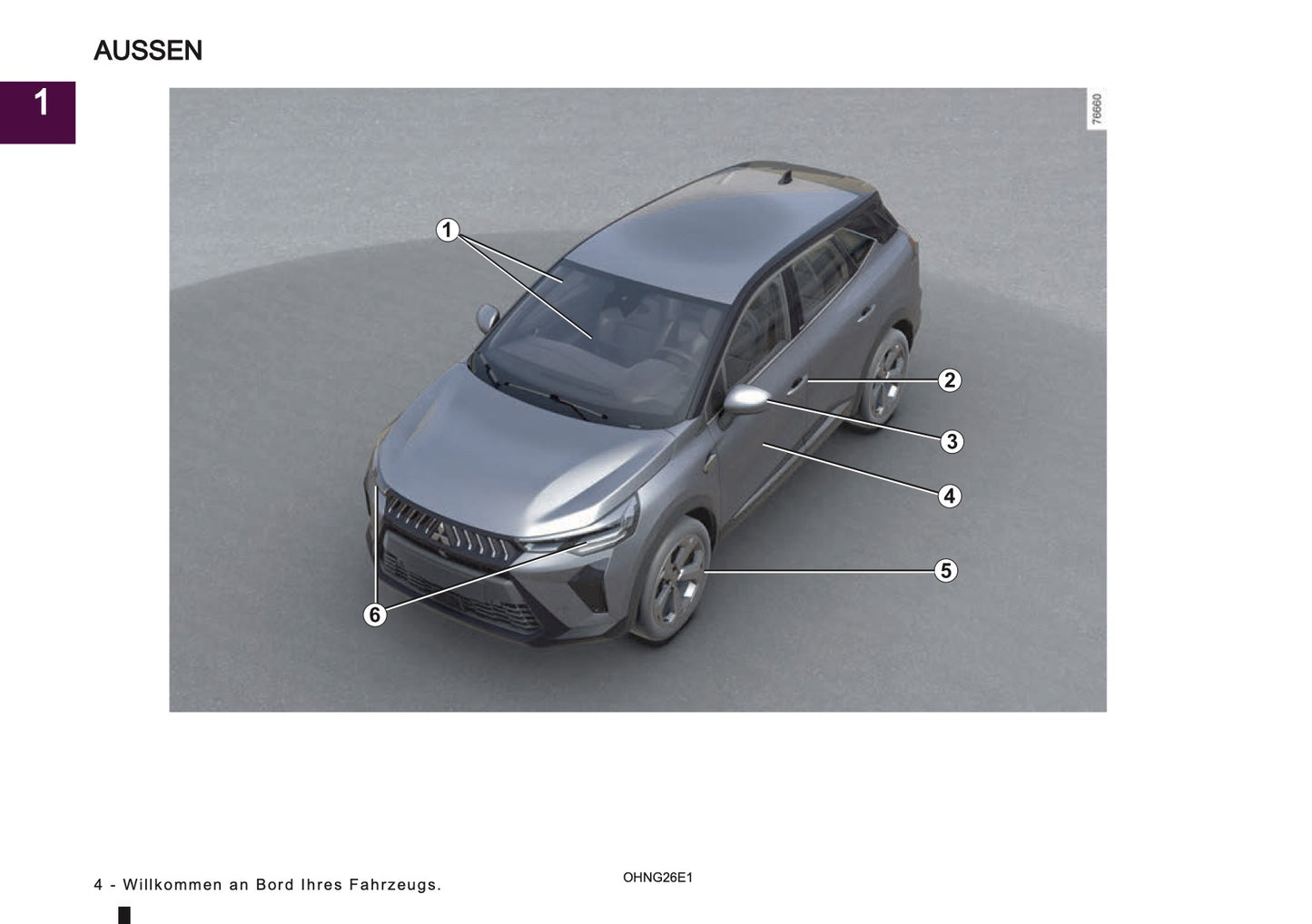 2026 Mitsubishi Grandis Bedienungsanleitung | Deutsch
