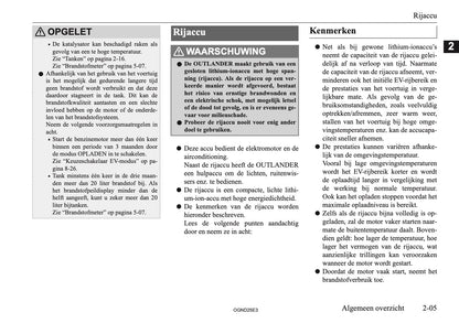 2025 Mitsubishi Outlander PHEV Owner's Manual | Dutch