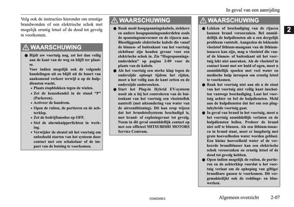 2025 Mitsubishi Outlander PHEV Owner's Manual | Dutch