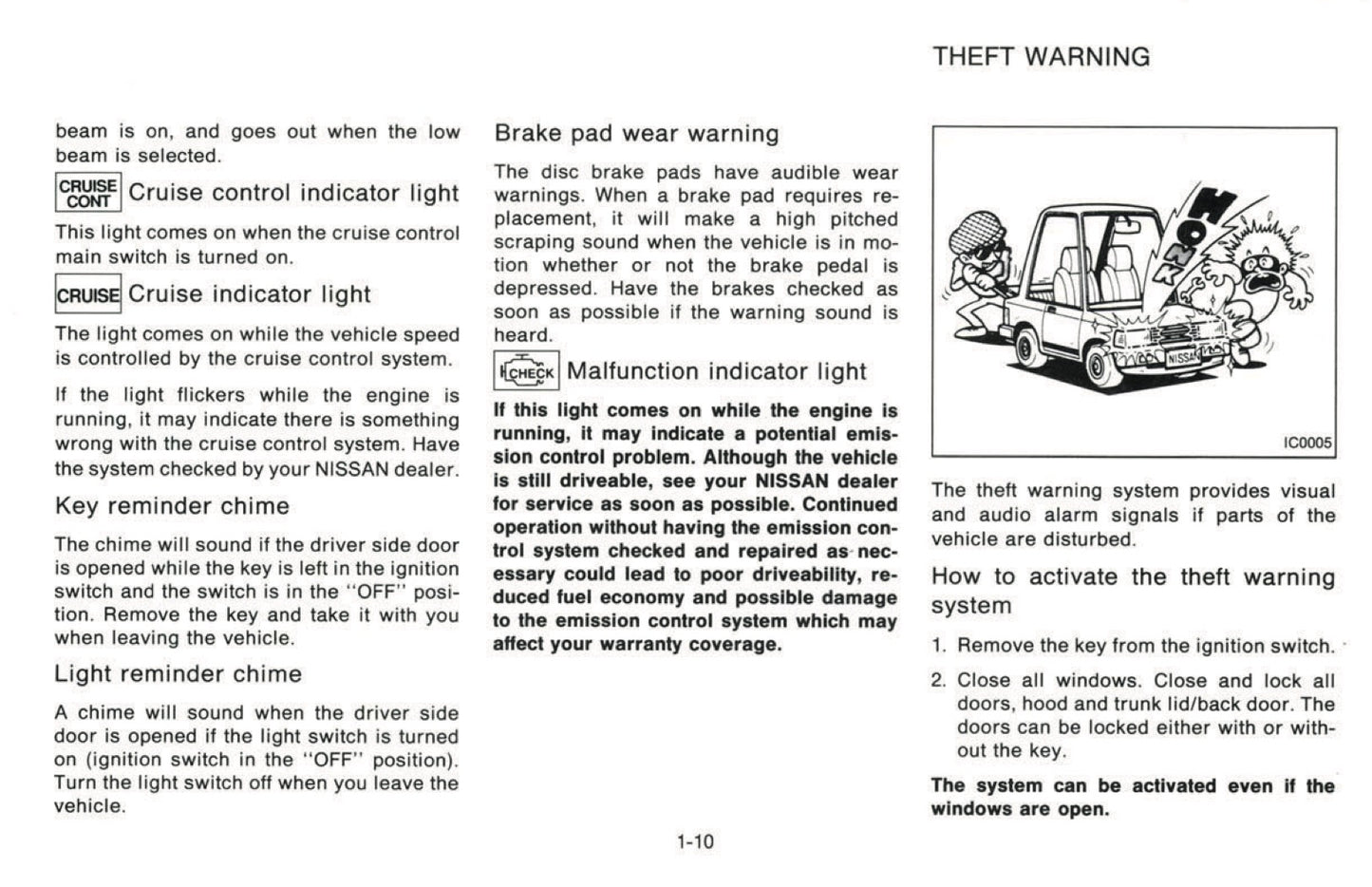 1994 Nissan 300ZX Owner's Manual | English