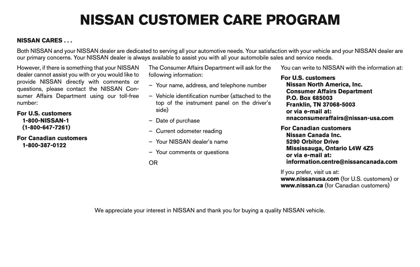 2016 Nissan Altima Owner's Manual | English
