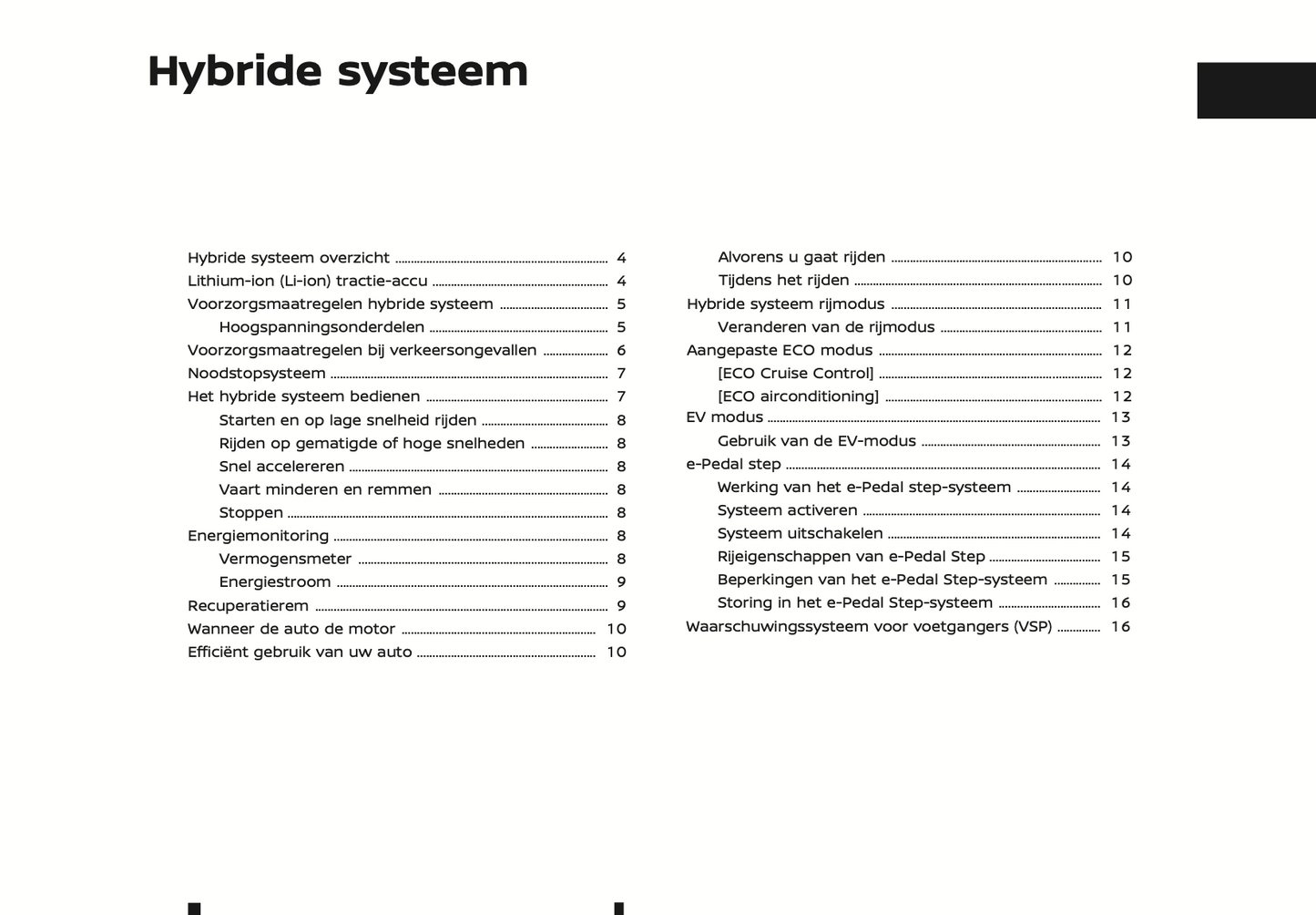 2022 Nissan Juke Hybrid Owner's Manual | Dutch