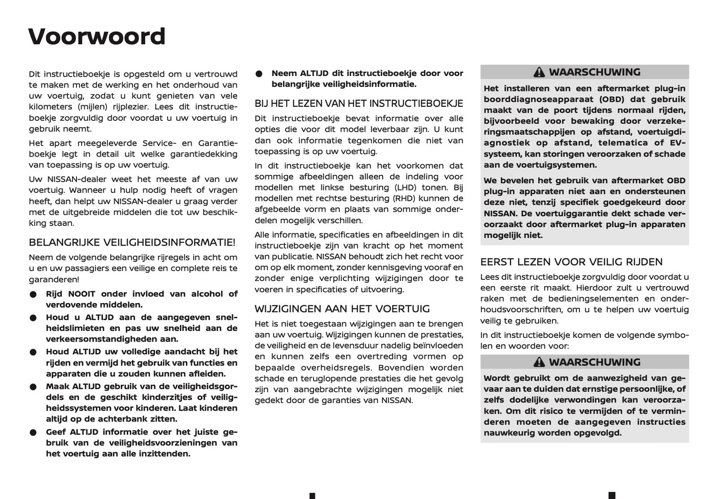 2025-2026 Nissan Qashqai e-Power Owner's Manual | Dutch