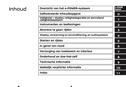 2025-2026 Nissan Qashqai e-Power Owner's Manual | Dutch