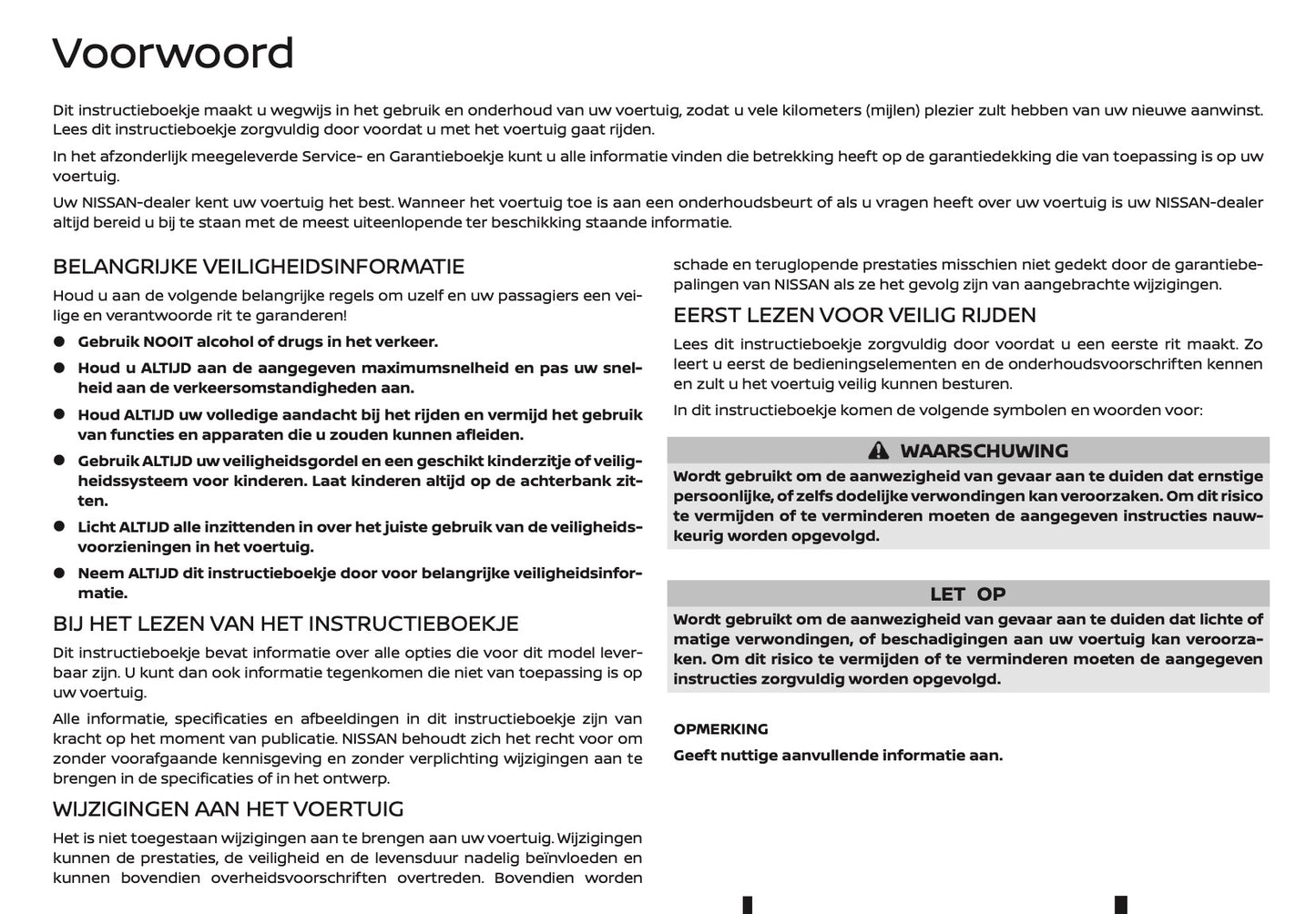 2020-2021 Nissan Qashqai Owner's Manual | Dutch