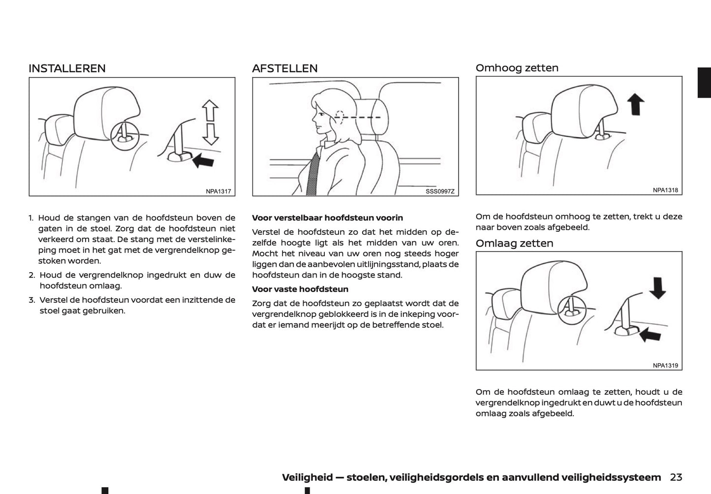 2020-2021 Nissan Qashqai Owner's Manual | Dutch