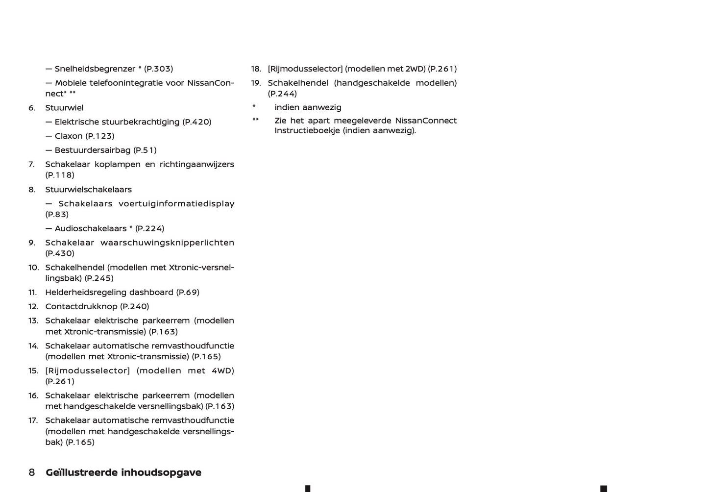 2024-2025 Nissan Qashqai Owner's Manual | Dutch