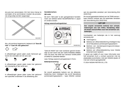 2024-2025 Nissan X-Trail e-Power Owner's Manual | Dutch