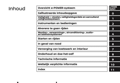 2024-2025 Nissan X-Trail e-Power Owner's Manual | Dutch