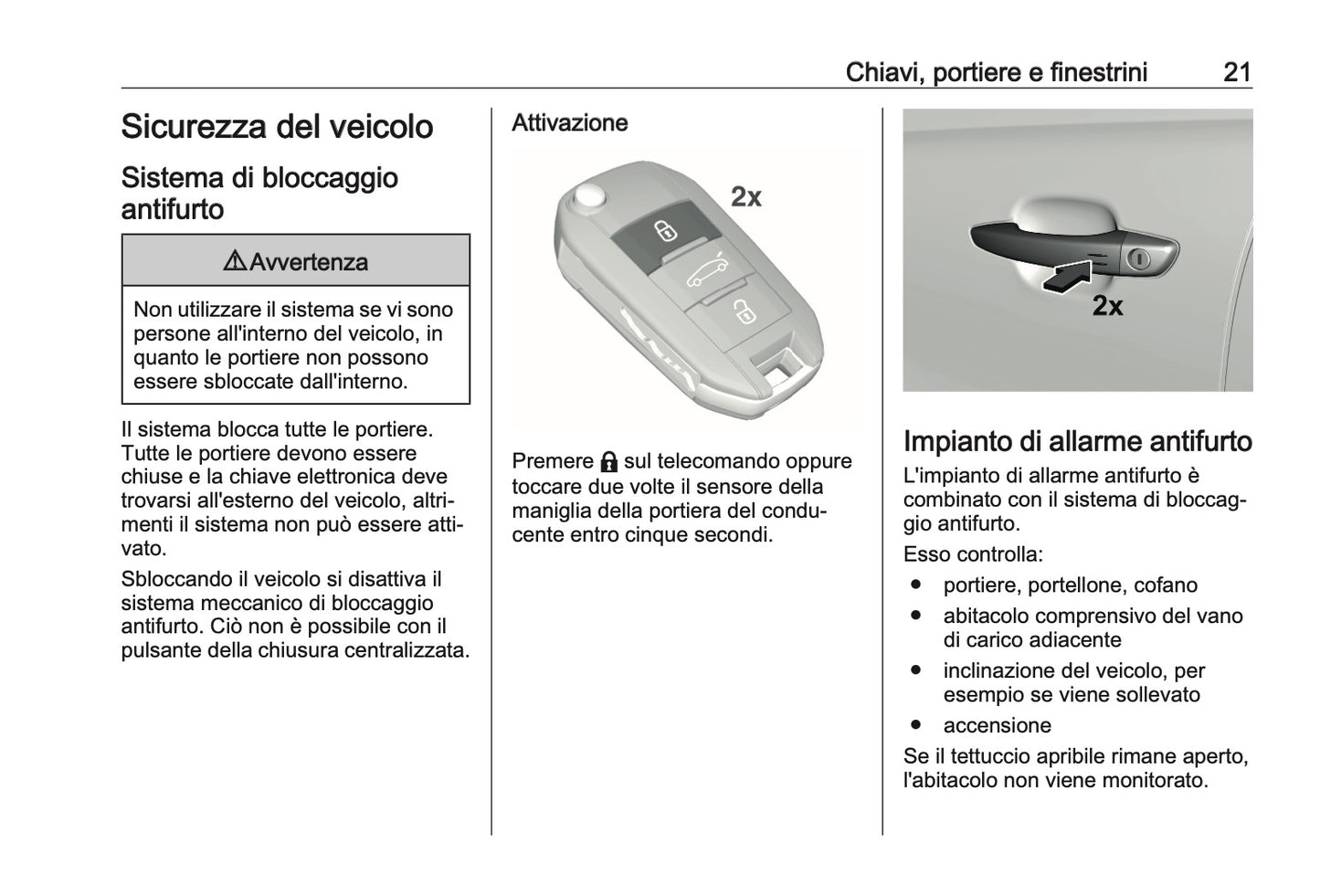 2023-2024 Opel Astra Owner's Manual | Italian