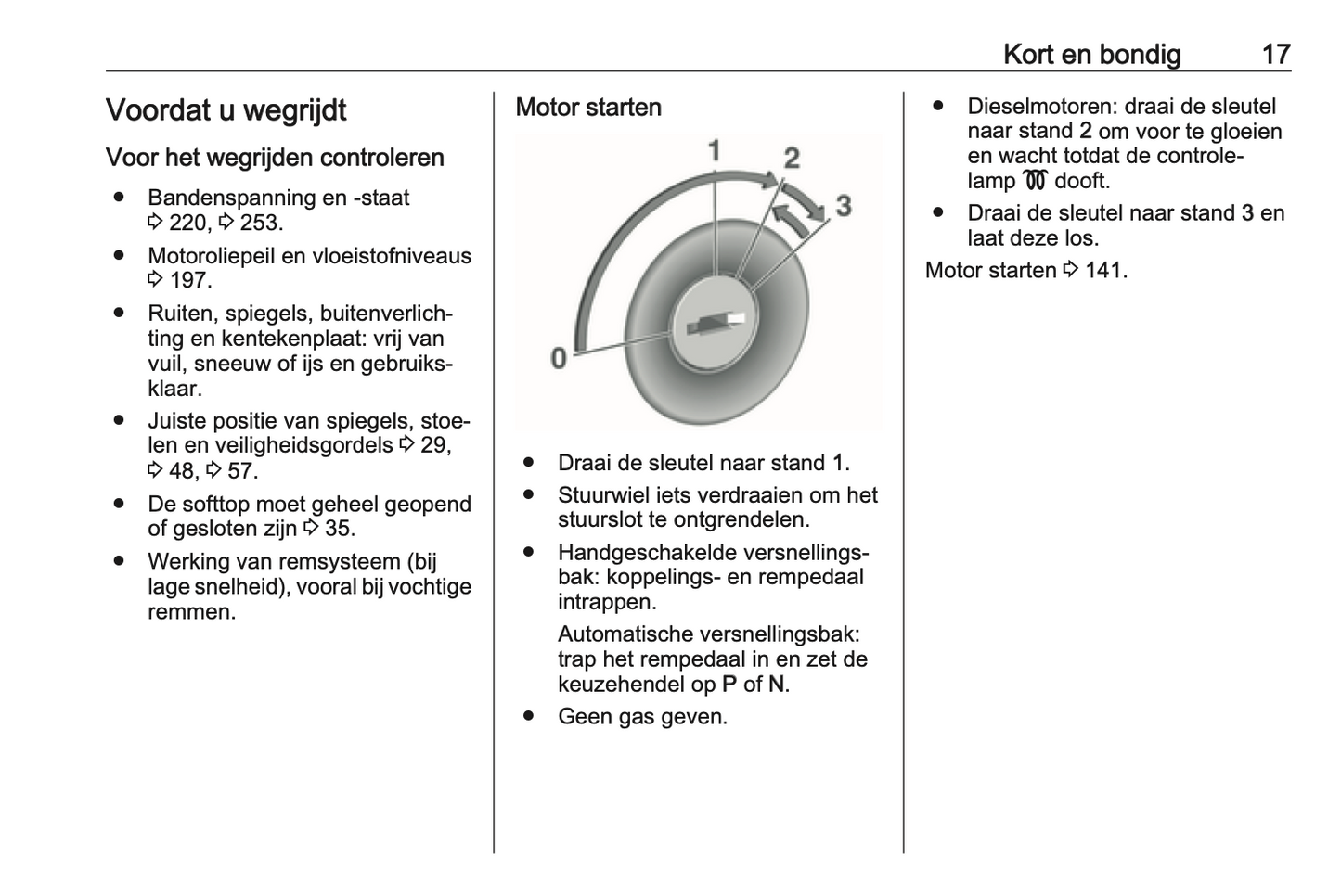 2016 Opel Cascada Owner's Manual | Dutch