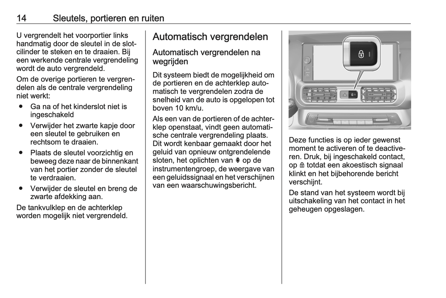 2024 Opel Combo Owner's Manual | Dutch