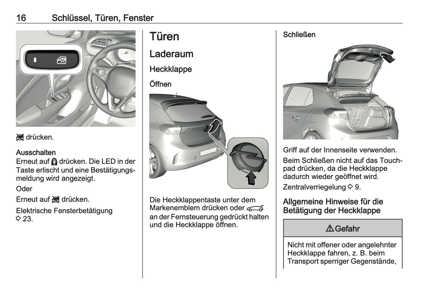 2023-2025 Opel Corsa Bedienungsanleitung | Deutsch