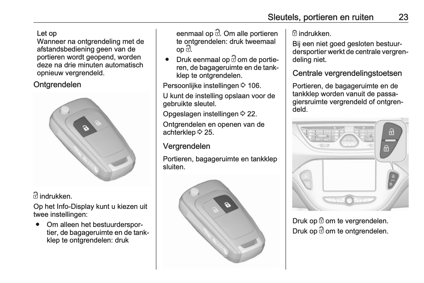 2017 Opel Corsa Owner's Manual | Dutch