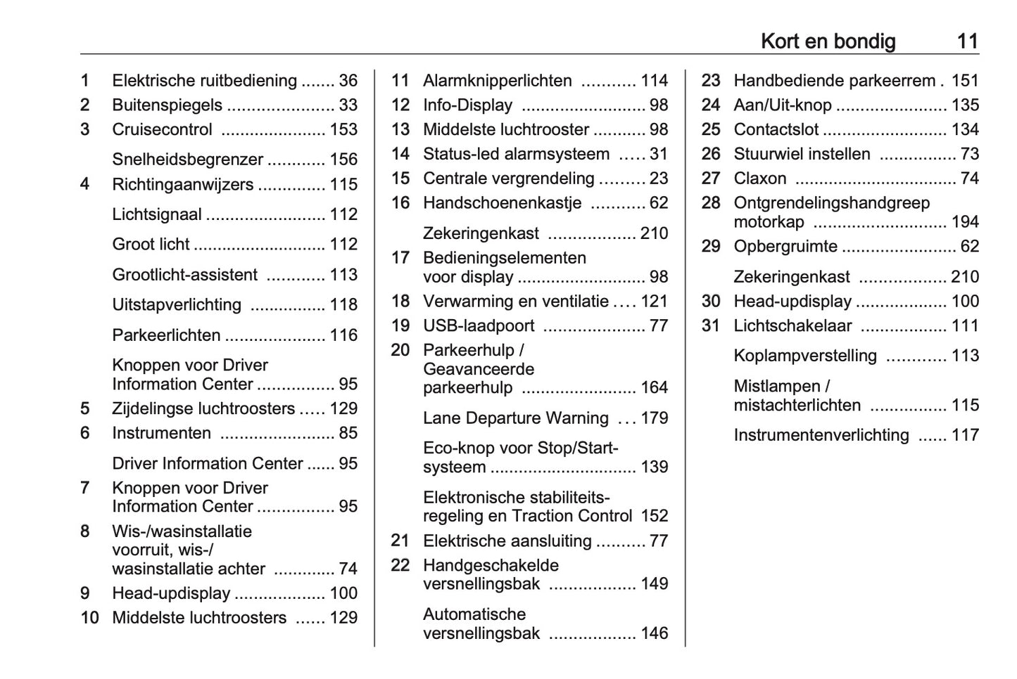 2018 Opel Crossland X Owner's Manual | Dutch