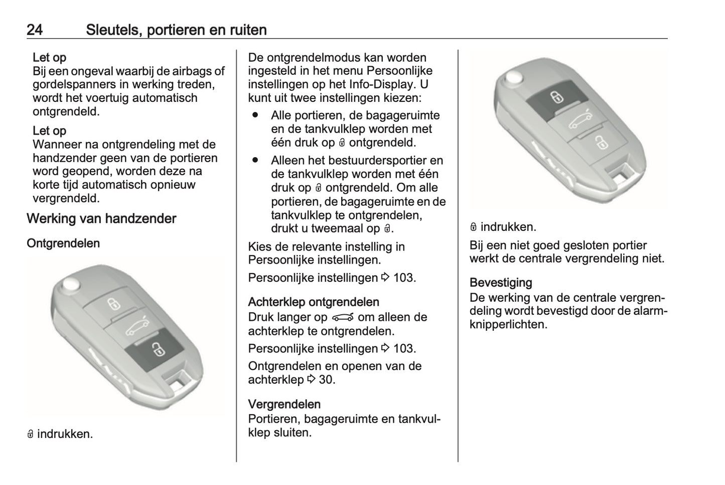 2018 Opel Crossland X Owner's Manual | Dutch
