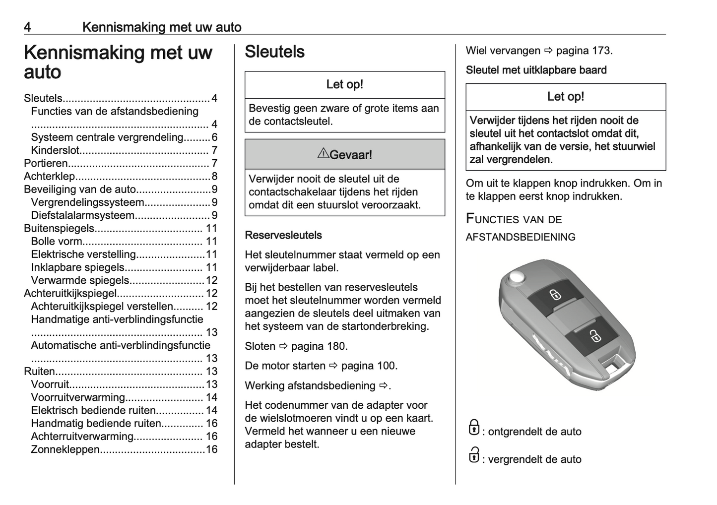 2024-2025 Opel Frontera Owner's Manual | Dutch