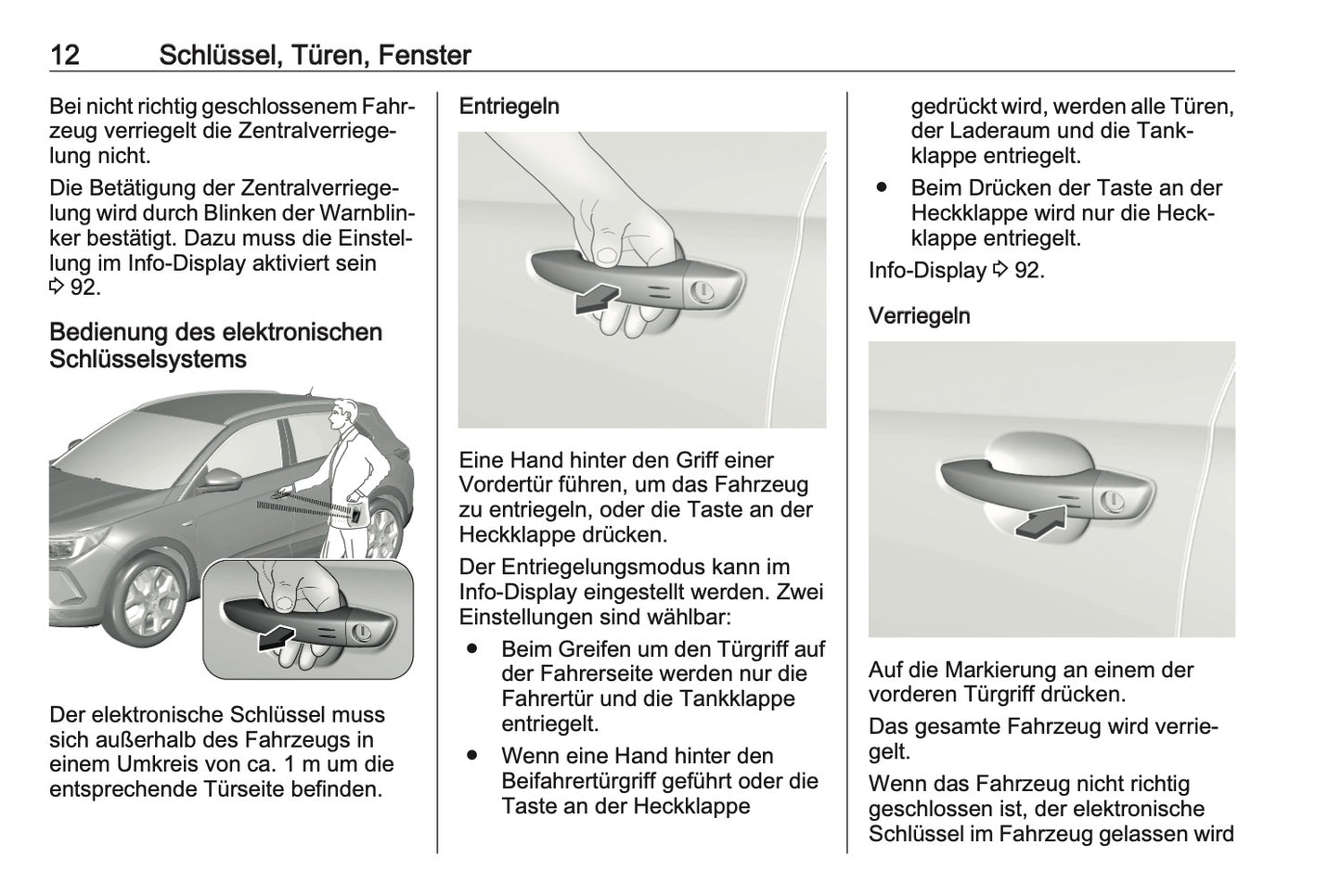 2023-2024 Opel Grandland Bedienungsanleitung | Deutsch
