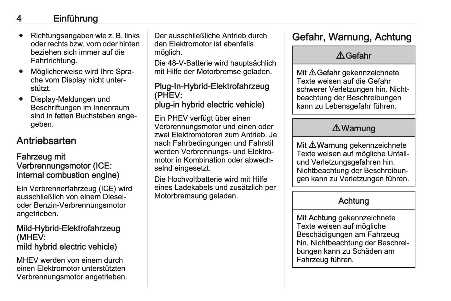 2023-2024 Opel Grandland Bedienungsanleitung | Deutsch