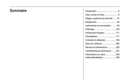 2023 Opel Grandland Owner's Manual | French