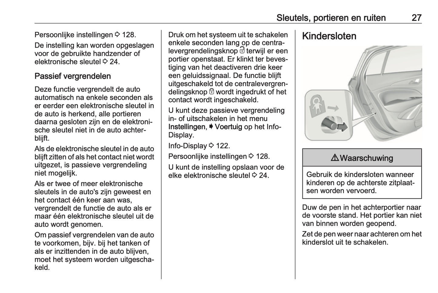 2019 Opel Isignia Owner's Manual | Dutch