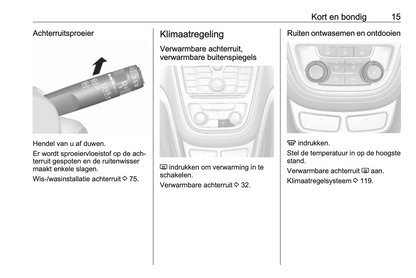 2015-2016 Opel Mokka Owner's Manual | Dutch