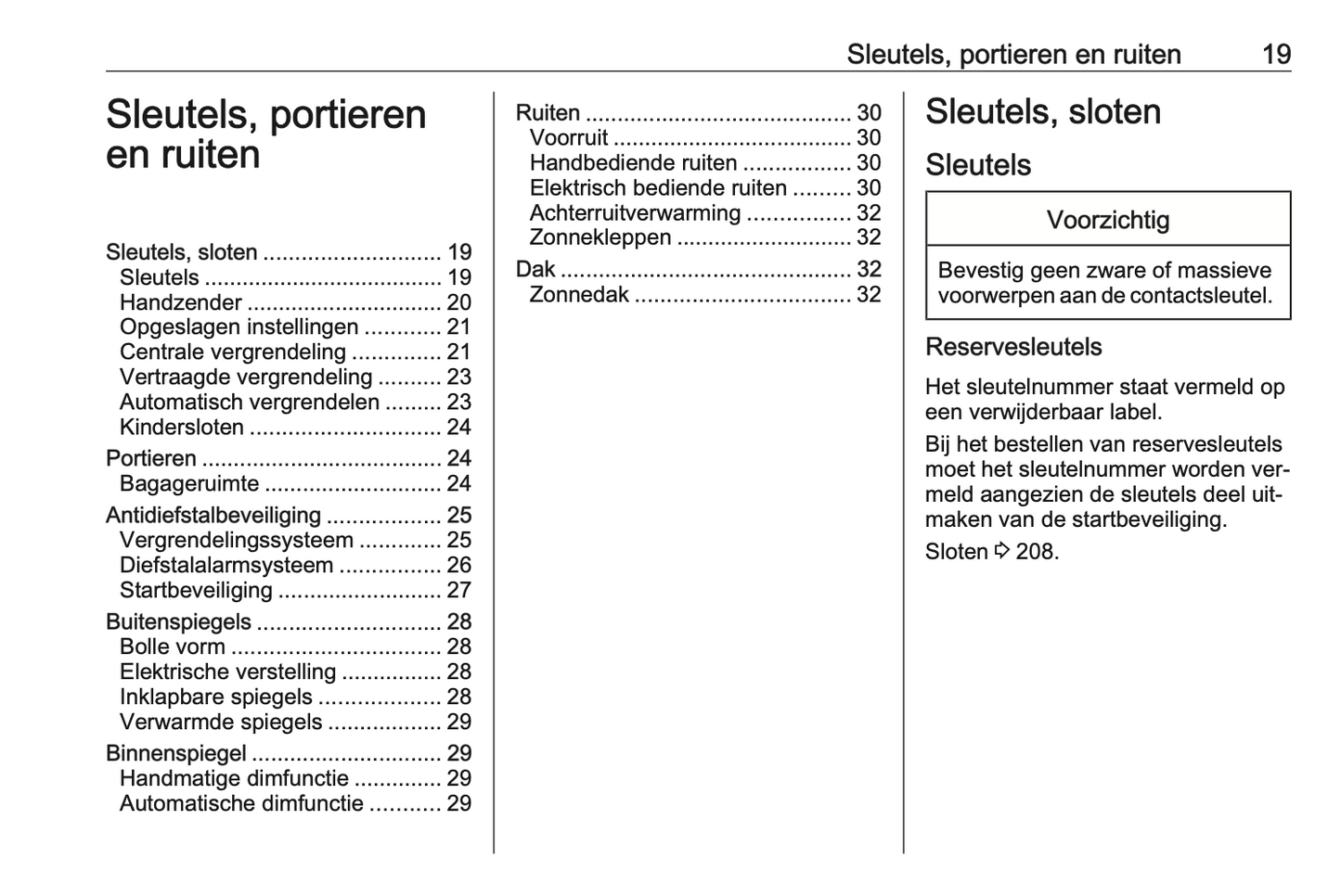 2015-2016 Opel Mokka Owner's Manual | Dutch