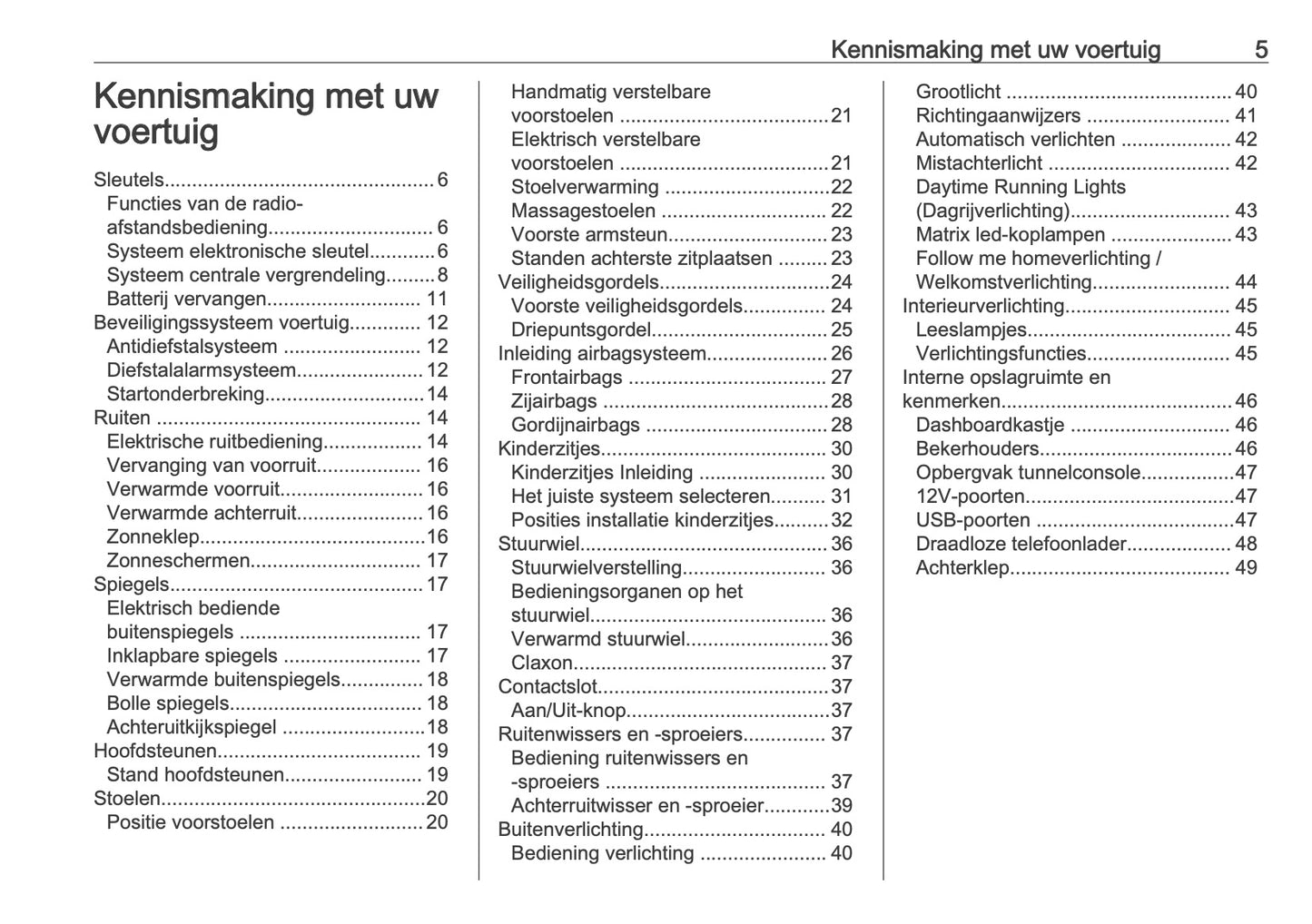 2025-2026 Opel Mokka Owner's Manual | Dutch