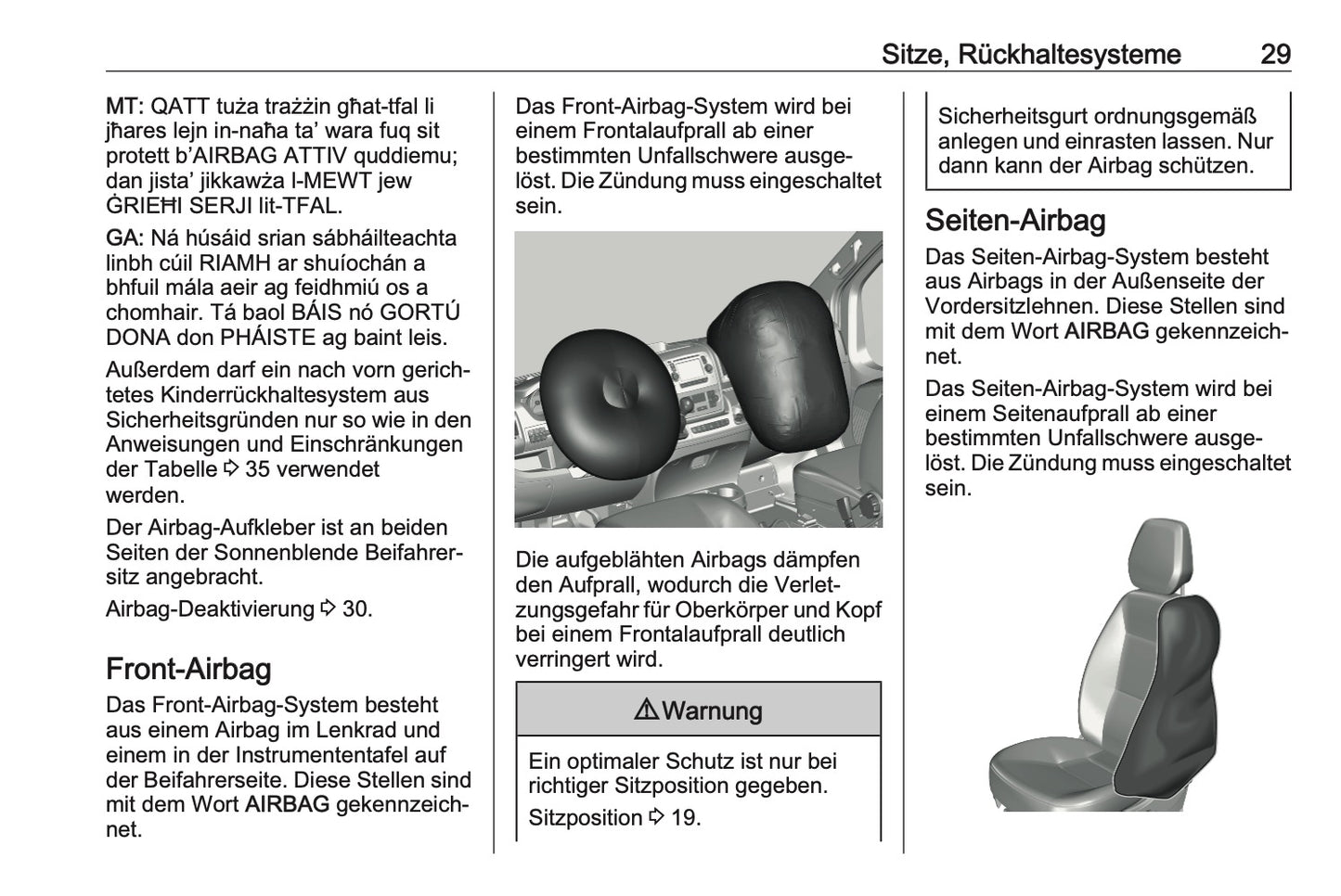 2023-2024 Opel Movano Bedienungsanleitung | Deutsch