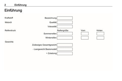2023-2024 Opel Vivaro Owner's Manual | German