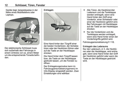 2024-2025 Opel Vivaro Owner's Manual | German