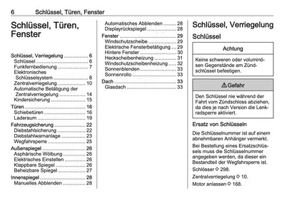 2024-2025 Opel Vivaro Owner's Manual | German