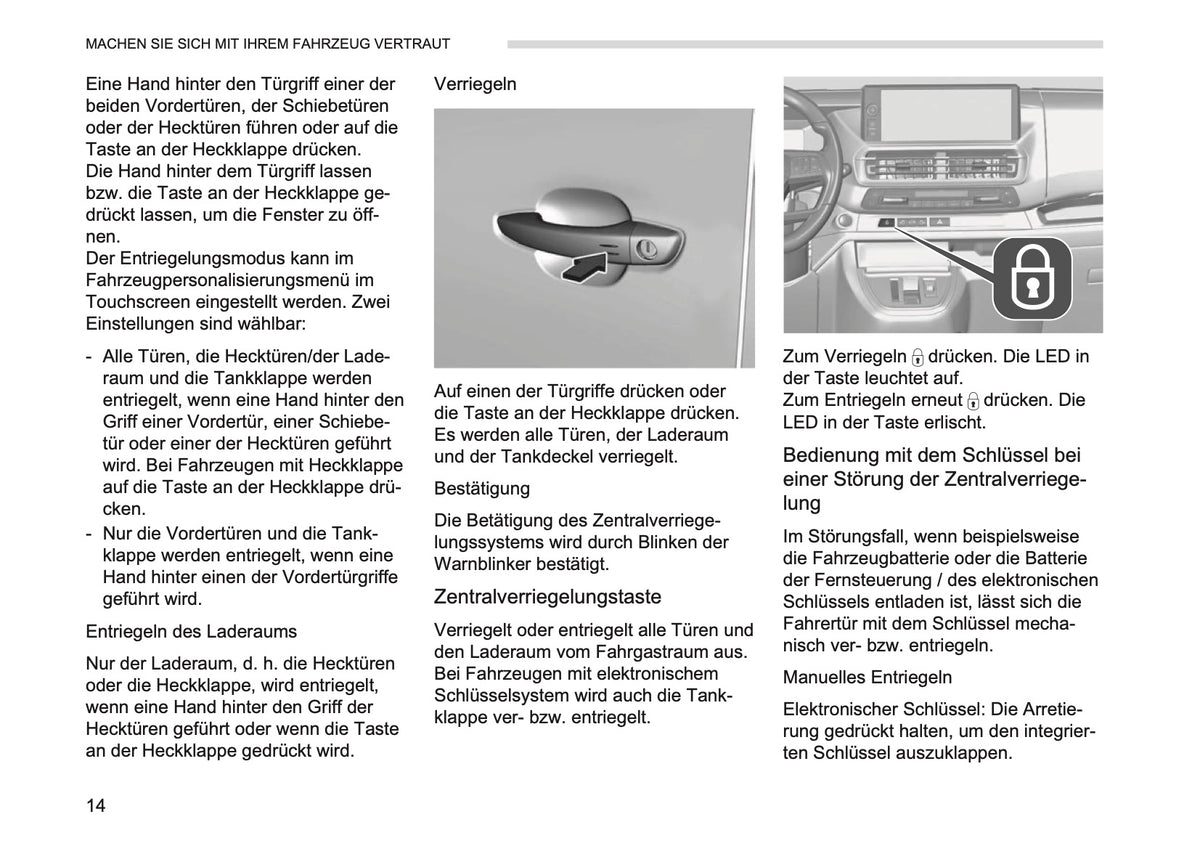 2026 Opel Vivaro Owner's Manual | German