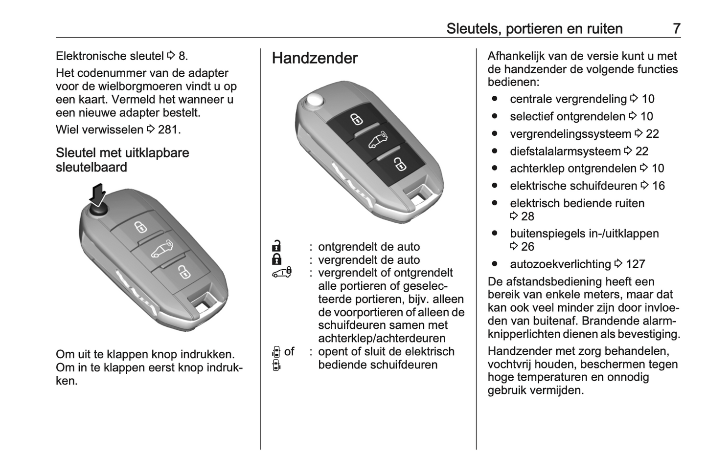 2024 Opel Vivaro Owner's Manual | Dutch