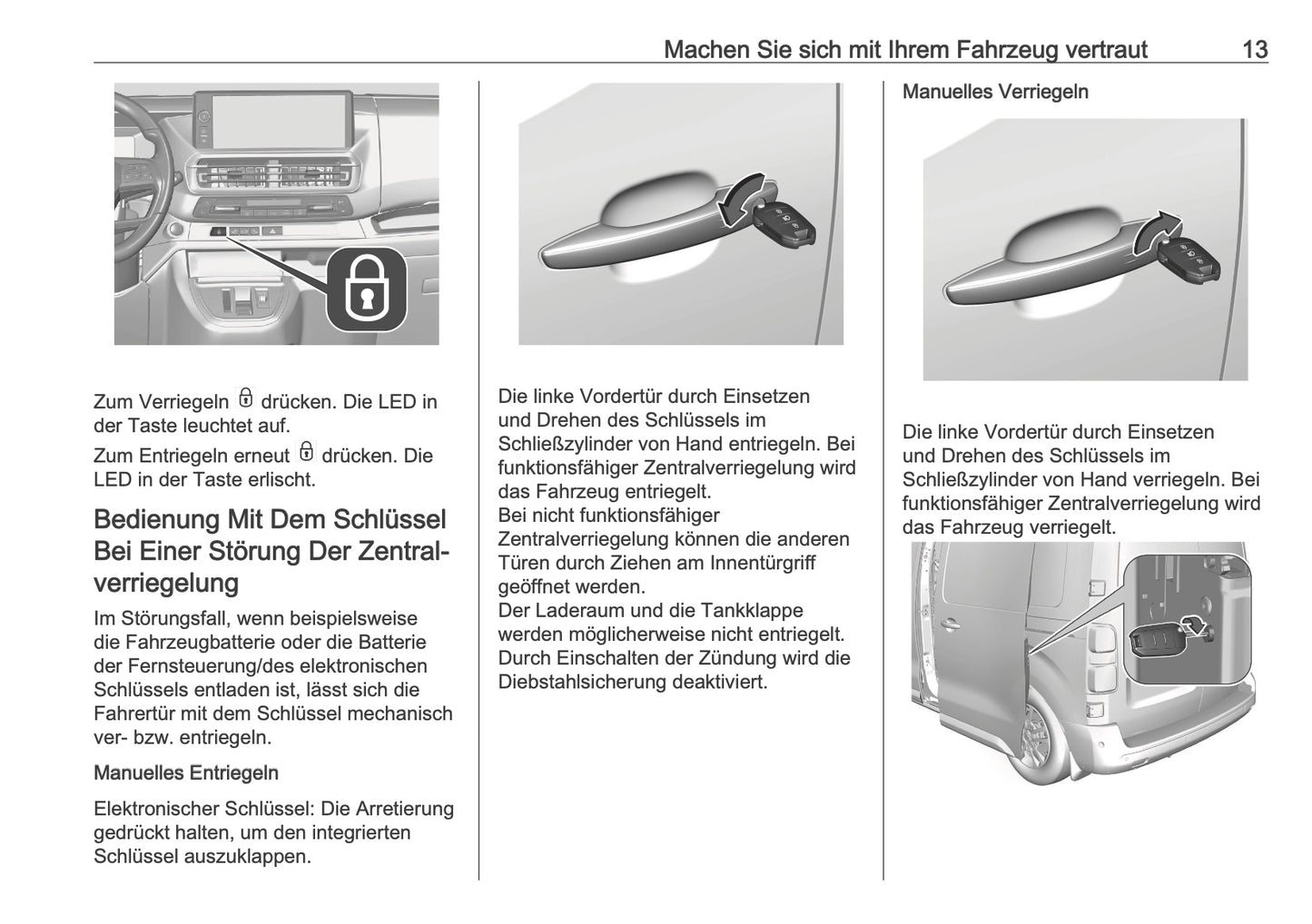 2025-2026 Opel Zafira Life Bedienungsanleitung | Deutsch