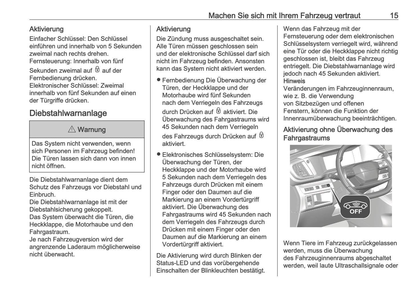 2025-2026 Opel Zafira Life Bedienungsanleitung | Deutsch