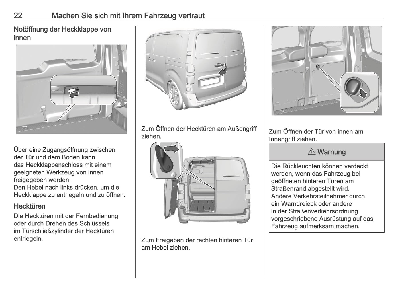 2025-2026 Opel Zafira Life Bedienungsanleitung | Deutsch