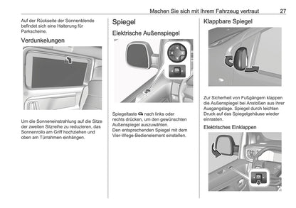 2025-2026 Opel Zafira Life Bedienungsanleitung | Deutsch