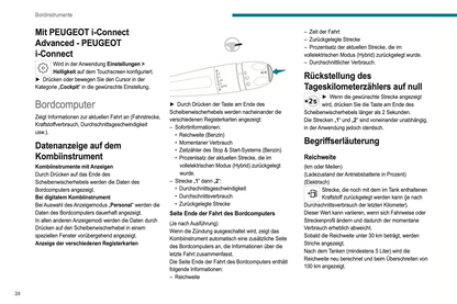 2023-2024 Peugeot 208/e-208 Bedienungsanleitung | Deutsch