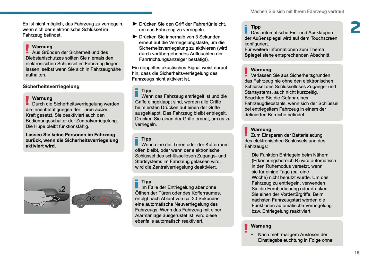 2025 Peugeot 208/e-208 Bedienungsanleitung | Deutsch