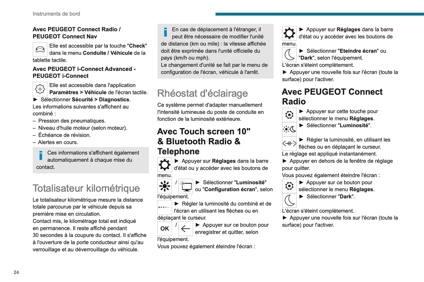 2023-2024 Peugeot 208/e-208 Owner's Manual | French